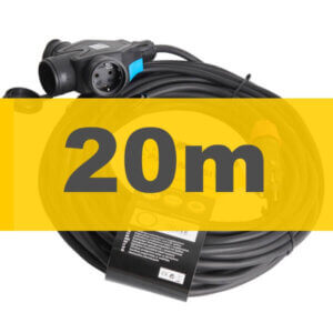 Alternative view of Przedłużacze jednofazowe EES 20AW z rozgałęźnikiem  3x1,5 / 20m
