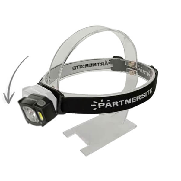 Akumulatorowa latarka czołowa LSR 5HF USB czujnik ruchu, 6 trybów pracy, zaczepy - obrazek 8