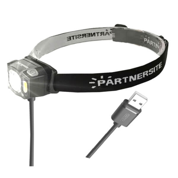 Akumulatorowa latarka czołowa LSR 5HF USB czujnik ruchu, 6 trybów pracy, zaczepy - obrazek 5