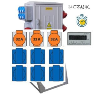 Alternative view of Rozdzielnica elektryczna ERB 63AC1L Partnersite seria Workshop + licznik
