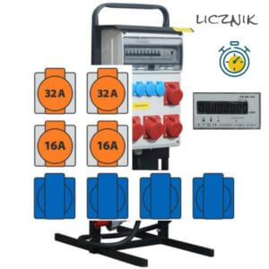 Alternative view of Rozdzielnica elektryczna ERB 63AWN1L Partnersite rozdzielnia na budowę lub eventy + licznik